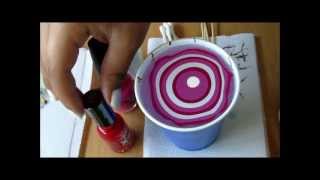 Water Marble Nails Tutorial [upl. by Dylana]