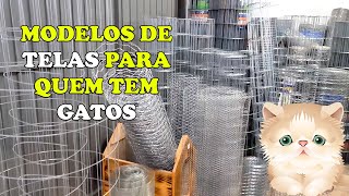 Modelos de TELAS BARATAS para quem tem GATOS galvanizadas  Gatil Hauser [upl. by Fromma]