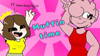 🧁Its muffin time🧁 ft SoxoCosplay  Flipaclip [upl. by Ornie375]