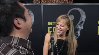 Lilian Garcia Carpet Interview at the Fear Premiere [upl. by Skelton]