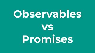 Promises vs Observables in 2 minutes [upl. by Ayotahs]