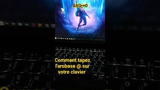 Comment tapez larobase  sur votre clavier [upl. by Tory]