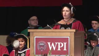 WPI Commencement 2017  Graduate Ceremony Remarks from the Alumni Association [upl. by Lehcir]