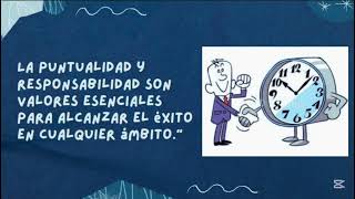 Tema La puntualidad Y La Responsabilidad Grado 1004 [upl. by Stern]