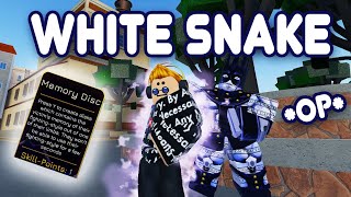 YBA White Snake Showcase [upl. by Akimet696]