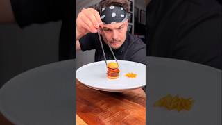 How to eat FANCY restaurant BURGER and fries properly😎❤️🍔 CHEFKOUDY [upl. by Akinak]