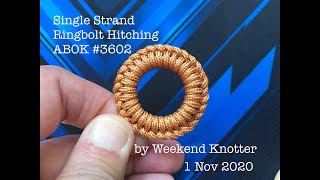 ABOK 3602 Single Strand Ringbolt Hitching [upl. by Winchester]