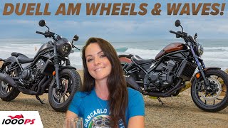 Welche cruist besser Vergleichstest Honda Rebel 500 vs 1100 [upl. by Zetrac59]