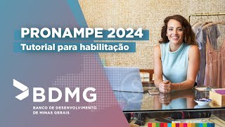 BDMG PRONAMPE 2024  Tutorial para habilitação [upl. by Granger169]