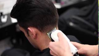 Barbering Techniques  THE NATURAL NECK TAPER [upl. by Mimi653]