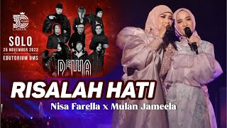 Duet Nisa Farella NisaKu x Mulan Jameela  Risalah Hati  Dewa 19 Konser quot30 Tahun Berkaryaquot [upl. by Nobel]