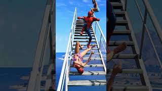 GTA 5 Water Ragdolls  SPIDERMAN JumpsFails ep22 Euphoria Physics spiderman euphoriaphysics [upl. by Soni]