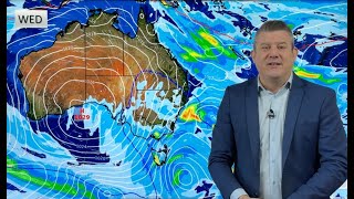 Aussie 7 Day Wintry outbreak with southern snow amp northern frosts [upl. by Ellata]