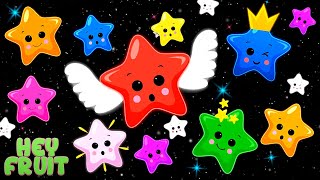 Twinkle Twinkle Little Star Lullaby Sensory  Relaxing Animation Music for Sleep  Hey Fruit Sensory [upl. by Yrocal]