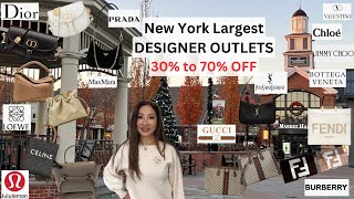 Discount Luxury Shopping at Woodbury Common Outlets I Dior Gucci Loewe Fendi Prada YSL Celine [upl. by Haissem]