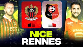 🔴🎥 NICE  RENNES  Choc pour le Podium   OGC  SRFC   LIGUE 1  LIVEDIRECT [upl. by Akyssej579]