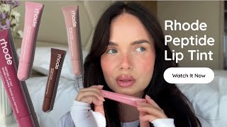 My Honest Review of Rhode Skin Peptide Lip Tint 🫦 [upl. by Aisela]