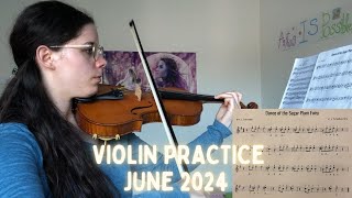 🎻 violin practice  june 2024  Dance of the Sugar Plum Fairy [upl. by Webster]