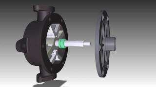 Hand water pump disassembly visualisation [upl. by Joelle]