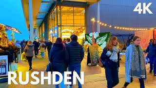 Rushden Lakes Shopping Centre Walk 🇬🇧 4K  Cold Weather  Rushden Northamptonshire  United Kingdom [upl. by Audwin]