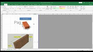 Brick Calculation Spread Sheet of Wall without foundation  civil engineering solution [upl. by Ginnie]