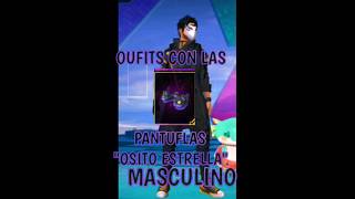 💫OUTFITS INSANOS CON PANTUFLAS OSITOS ESTRELLAS 🤩MASCULINO freefire freefiremax shortsviral [upl. by Truitt369]