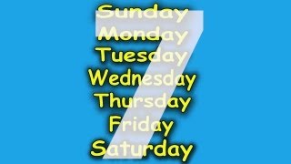 The 7 Days of the Week Song ♫ 7 Days of the Week ♫ Kids Songs by The Learning Station [upl. by Mail992]