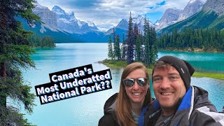 JASPER NATIONAL PARK Maligne Lake Spirit Island and more [upl. by Coffee]