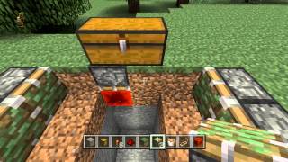 Minecraft How to Make a Trap Chest Pitfall Trap  Tutorial Xbox amp Playstation [upl. by Hafirahs519]