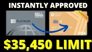 NAVY FEDERAL VS PENFED CREDIT UNION  NAVY FEDERAL PLATINUM VISA VS PENFED GOLD VISA CREDIT CARD [upl. by Eneleh720]