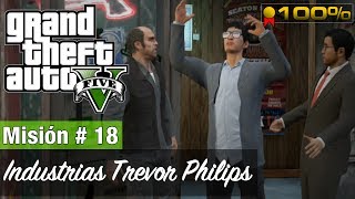 Grand Theft Auto 5  Misión 18  Industrias Trevor Philips Medalla de Oro  100 [upl. by Rairb]