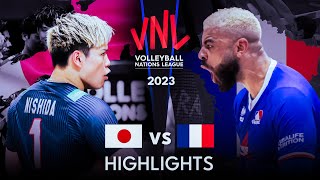 LEGENDARY MATCH  JAPAN vs FRANCE  Mens VNL 2023 [upl. by Dis209]