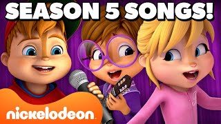 EVERY Song From ALVINN AND THE CHIPMUNKS Season 5 🐿 Part 1  Nicktoons [upl. by Borg]