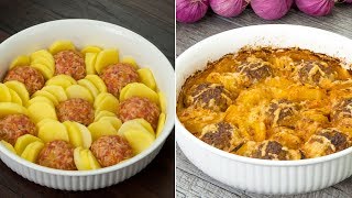 Una ricetta deliziosa e facile polpette al forno  SaporitoTV [upl. by Ivek869]