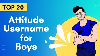 Top 20 Instagram Attitude🔥 Username for Boys😎  Attitude Names For Instagram For Boys [upl. by Ordnajela903]