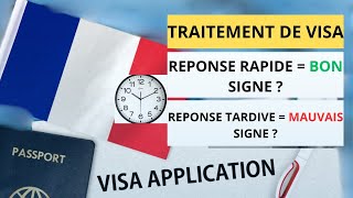 Visa France  Réponse Rapide ou Tardive du Consulat Bon Signe ou Mauvais [upl. by Atekin369]