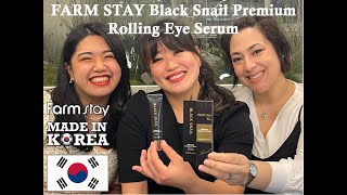 Farm Stay Black Snail Premium Rolling Eye Serum [upl. by Lorolla168]