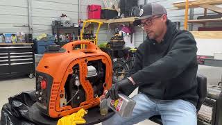 Generac 2200i Oil Change How To [upl. by Lenod]