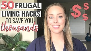 50 FRUGAL LIVING TIPS That Really Work  How we live frugally to SAVE MONEY [upl. by Hachman114]