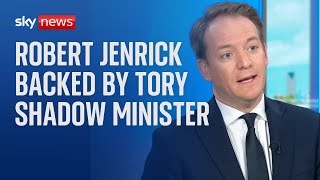 Shadow minister backs Robert Jenrick in Tory leadership race [upl. by Karmen992]