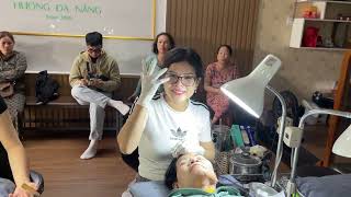 Acne Treatment Huong Da Nang  597  old lady acne U66 [upl. by Sadnalor432]