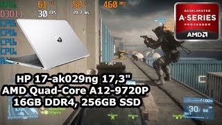 AMD A129720p \ Radeon R7 \ 16GB dc RAM \ Battlefield 3 720p low settings [upl. by Hilar]