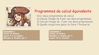 Prouver que deux programmes de calcul sont équivalents [upl. by Liberati]