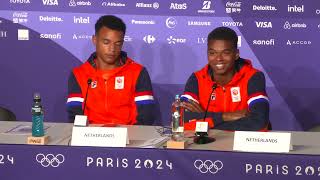 Netherlands Wins Mixed 4x400m Gold At Paris 2024  Press Conference [upl. by Phelgon308]