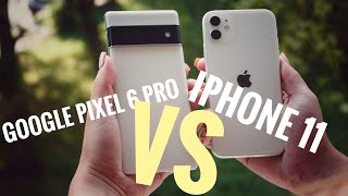 Google pixel 6 Pro vs iPhone 11 Camera 📸 test [upl. by Lutim]