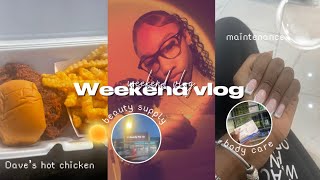 WEEKEND VLOG nails maintenance Dave’s hot chicken beauty supply [upl. by Donielle]