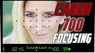 Canon 70D 80D Tutorial for Focus  How to focus with the Canon 70D 80D Training [upl. by Tasia]