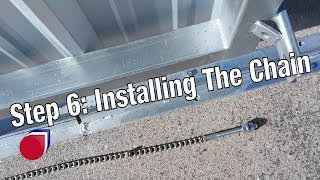 Installing a slide gate operator Step 6 Installing the chain  SC0044 [upl. by Animrelliug48]