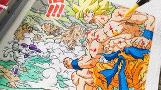 Drawing GOKU vs FRIEZA  Dragon Ball Z [upl. by Iat4]