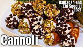 Cannoli recipe in different way  with whipping cream filling  Ramadan special  Eid Special [upl. by Rees858]